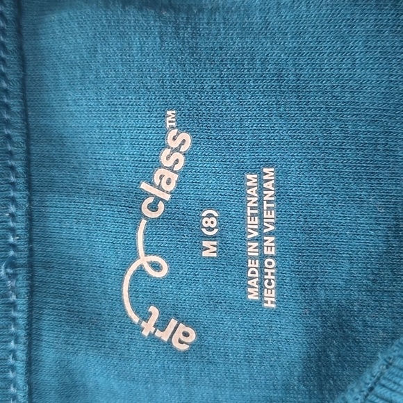 Girls' Long Sleeve Seam Front Fitted Dress | Art Class | Medium (8) - Picture 6 of 9